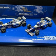 Mini Cut 1/43 Williams FW18 FW19 Championship Dual Car FW18 Damon Hill 1996 Championship FW19 Little