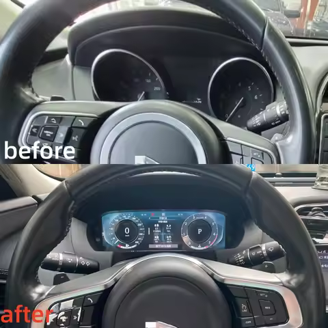 12.3 Inch Digital Instrument Cluster For Jaguar XE/F-PACE 2016-2020 Speedometer/Full LCD CarPlay Das