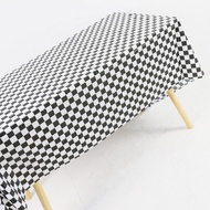 Black White Checkered Rectangular Disposable Tablecloth Checkered F1 Racing Theme Birthday Party Dec