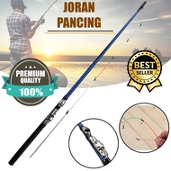 Bluefin Spartacus Joran Pancing Carbon Fiber 130cm 180cm Lentur Kuat Sambung 2 Tongkat Stik Stick Pa