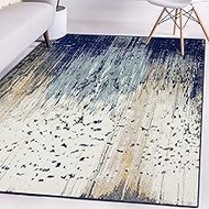 Luxe Weavers Abstract Blue 8x10 Area Rug
