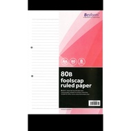 Foolscap Ruled Paper 80B/ A4 80gsm/ Broadline (80 Sheets)