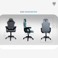 SB Design Square NUBWO Nubwo เก้าอี้เกมมิ่ง Gaming Chair Nbch029 Green Mint
