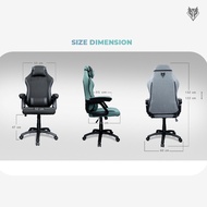 SB Design Square Nubwo เก้าอี้เกมมิ่ง Gaming Chair Nbch029 Green Mint