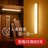 ［滿280發貨］小夜燈自動聲控燈人體感應燈 磁吸式感應燈 智能光控 紅外線 LED 感應燈 USB充電 頭燈 展示燈 墻