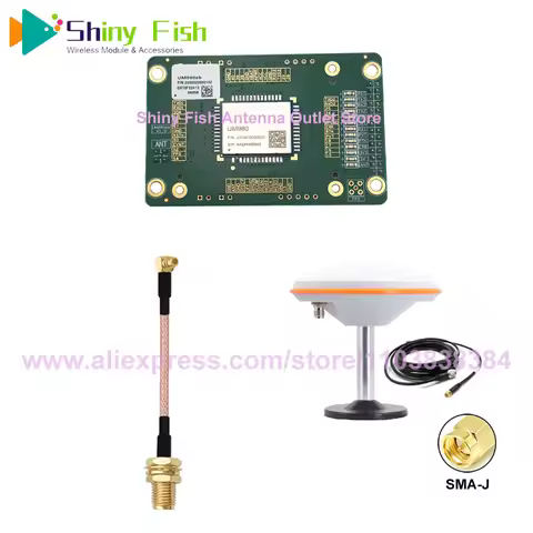 UM980 D4Core Board Unicorecomm UM980D4 RTK GPS Module With EM-500 High-precision Antenna RTK GNSS Re