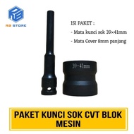 MATA CVT Shock Wrench Bit Package 39x41 + 8mm Cover Bit Double Socket Length 39 x 41 mm Motorcycle C