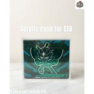 Acrylic ETB Case Pokémon/Elite Trainer Box Display Box/Magnetic Lid/Collector Protector