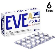 【6入組】白兔牌 EVE A 頭痛藥 90錠【指定第2類醫藥品】