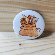 胸章/別針/徽章 跟著掃把小雞來畫畫