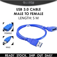 USB 3.0 Male (AM) to Female (AF) Extension Cable 30cm / 1.5m / 3.0m / 5.0m