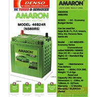 AMARON GO 46B24RS (NS60RS) ECONOMY Series Car Battery PROTON Saga, Iriz, Persona CVT, Wira | Bateri 