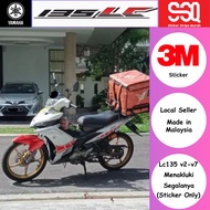 High Quality AAA Premium Sticker Stripe Yamaha Lc135 v2 v3 v4 v5 v6 v7 60th Anniversary Coverset Bodyset 3M