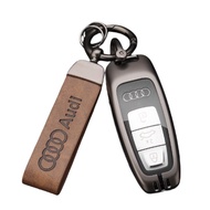 Audi Key Cover A6L Buckle A3 Men Q5 High-End Q3 Classy A7L Metal Q2 Leather A4 Old and New Version 24 Car