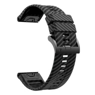 Zenia 26มม. 22มม. ซิลิโคนคาร์บอนไฟเบอร์ พอดีอย่างรวดเร็วสายนาฬิกาสำหรับ Garmin Fenix 8 E 7X 7 6X 6 P