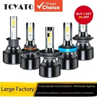 TCYATO F3COB LED headlights H4 glowing L front headlights: TCYATO F3COB LED headlights H4 emit light