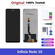 100% Original LCD Screen For Infinix Note 10 LCD Screen and Touch Screen Digitizer Assembly For Infi