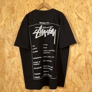 Stussy SS23 Wiki Tee 2023系列 純色商品標籤短袖T恤