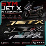 EMBLEM SYM JETX150 JET X 150 JET X150 JET X  3D LOGO EMBLEM STICKER ACCESSORIES ACCESSORY MODIFIED M