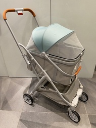 BNDC DOOGO BELLO 籃車可分離 型格淺灰色 小型 中型 狗車 寵物車 唐狗 可載多隻寵物 細狗 小狗 pet car dog Bello pet car pets stroller 實用