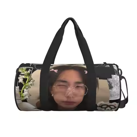 Hyunjin Collage Large Duffle Gym Bag Multi-Functional Duffle Travel Bags Handbags Fitness bag