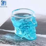 Gazechimp Skull Head Bottle Decanter Whiskey Vodka Wine Glass Crystal Shot Glass -75ml