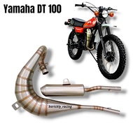 Yamaha Exhaust DT 100 DT100 Stainless Upper Shrimp Original Barickly Racing Exhaust Custom Exhaust D