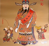 恒生銀行財神海報