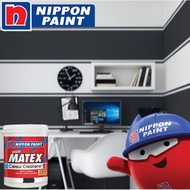 SINAR NIPPON WHITE & BLACK SUPER MATEX 5L INTERIOR WALL MATT EMULSION PAINT/ CAT DINDING DALAM PUTIH
