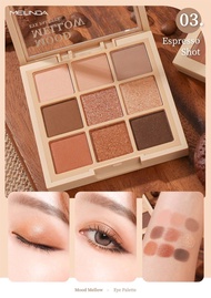 Meilinda Mood Mellow Eye Palette พาเลทตา กลิตเตอร์ ชิมเมอร์ แมทท์ ทาตา MC3110