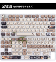 Wukong Keycap MOA สีดำตำนานการระเหิดความร้อนสูง68 K98 HI75 X87 F99อุปกรณ์เสริมแป้นพิมพ์ F87 104