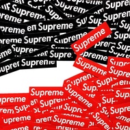 💥พร้อมส่ง💥50ชิ้น Sup Supreme สีแดง 25 ชิ้น สีดำ 25 ชิ้น sticker สติกเกอร์กันน้ำรูปแบบที่แตกต่างกัน