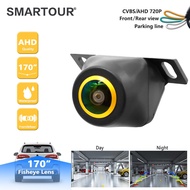 SMARTOUR 4K AHD 1080P Car Backup Camera CVBS/AHD720P/AHD1080P Adjustable Guide Line IP Waterproof Re