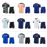 Football Jersey French Football Training Jersey Short-Sleeved Suit Portuguese Team Jersey Germany En