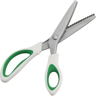 Pinking Shears, 9" Zig Zag Craft Scissors Decorative Edge, Pinking Shears for Fabric Cutting, Profes