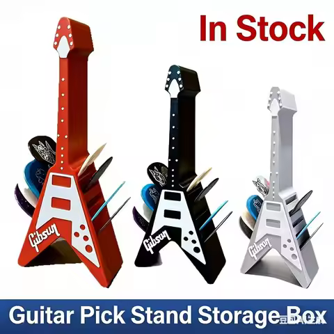 Guitar pick storage box, the perfect gift for guitarists, with 10 slots in one pack