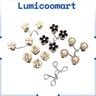 LM - H771 UNISEX ADJUSTABLE WAIST JEANS 1 SET OF 4 SIMPLE DAISY MOTIF BUTTONS