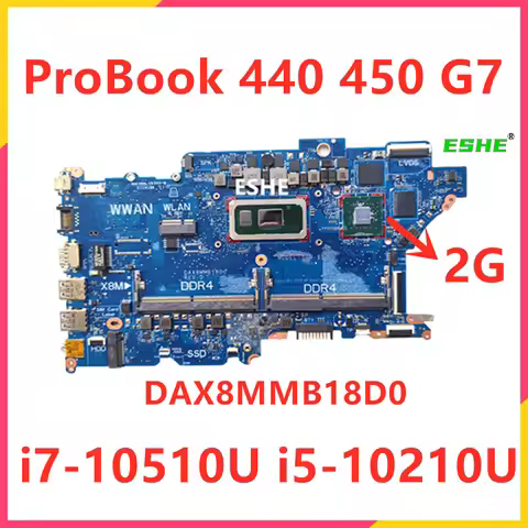 DAX8MMB18D0 For HP ProBook 440 450 G7 Laptop Motherboard X8M-8L L78079-601 L78082-601 L77250-601 L78
