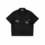 KEMEJA Mnst Shirt | Short shirt | Boxy Boxy Boxy | Black Black Black | Khufra Boxy Shirt Men