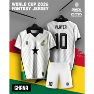 Ghana Fantasy Jersey Retro Collar - Free Custom Design