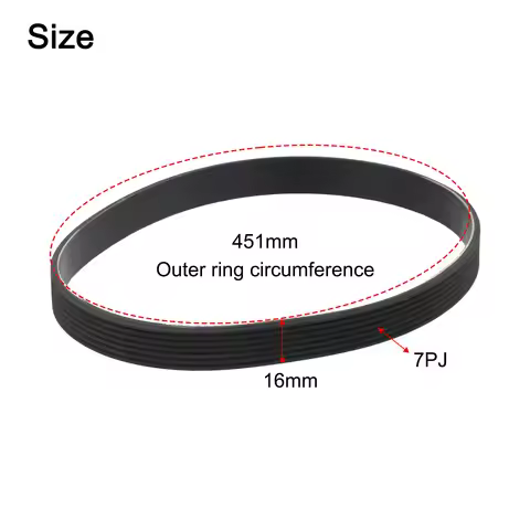 7 Rib Drive Belt 7PJ451 for BOSCH For ROTAK 320 Lawnmower 16mm Wide Rubber Replacement Belt for Gard