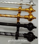 &gt; D2289) Iron Curtain Rods rollet Curtain Rod Pole Curtain Rods soka Curtain Rod Vyral Curtain Rod