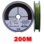 NOPL DAIWA Senar Pancing PE SALTIGA สาย X8ผลิตสายเบ็ดแบบถัก200เมตร/300เมตรจากประเทศญี่ปุ่น