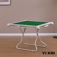 YIXIN Mahjong Table Foldable Mobile Home Hand Rubbing Playing Card Table Small Simple Square Table Manual Chess And Card Table Sparrow Table