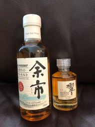 絕版日本🇯🇵余市白頭  180ml+ 響17年 50ml 威士忌🥃