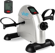 Vive Pedal Exerciser - Stationary Exercise Leg Peddler - Low Impact, Portable Mini Cycle Bike For Un