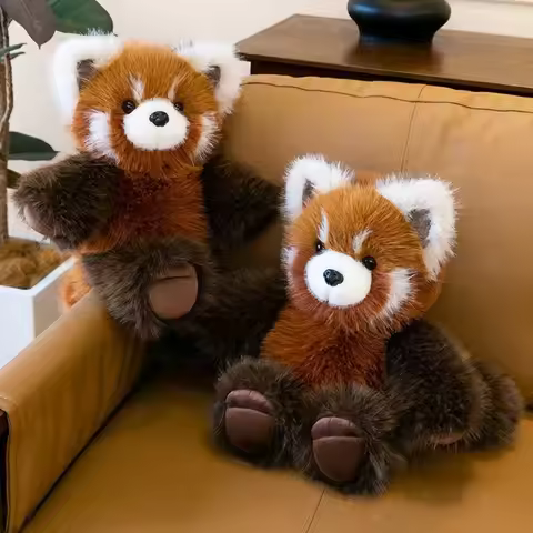 New Design Raccoon Animal Pillow Panda Fluffy Raccoon Soft Run Girls Gift