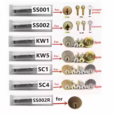 FOR professional Locksmith Lishi 2 in 1 Tool SC4 SC1 KW1 KW5 Tools for Home Door Civil KEY