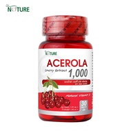 ACEROLA CHERRY อะเซโรล่าเชอร์รี่ (ผลิตภัณฑ์เสริมอาหาร) ขนาด 1,000 mg. EXP 19/06/67