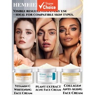 Face Cream Skincare Set | VC Brightening, Acne Clearing, Collagen Anti-Aging Moisturizer Kit for Glo